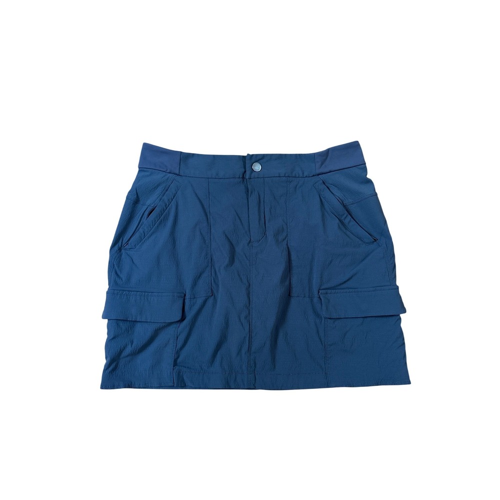 Athleta Cargo Skort Women Blue Hiking Active Travel Utility SIZE 14